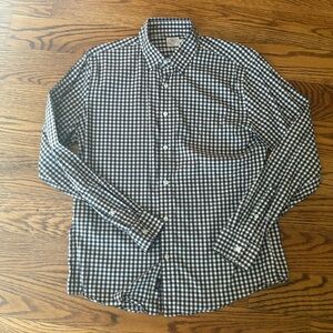 Faherty Movement Shirt Brown White Check Large